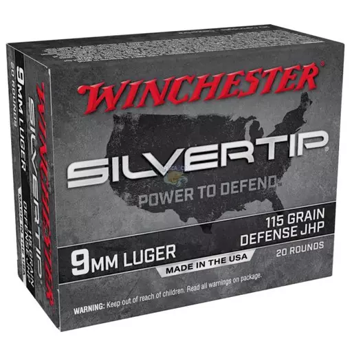 MUNIÇÃO WINCHESTER 9MM 115GR SILVERTIP W9MMST 20un