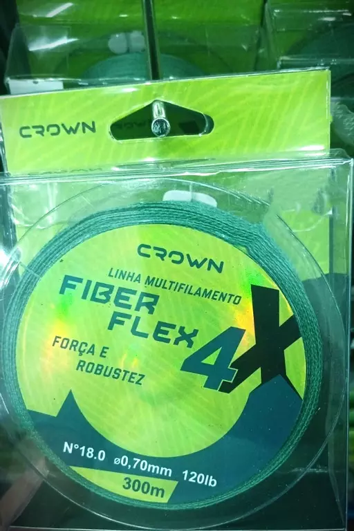 LINHA MULTIFILAMENTO FIBER FLEX 4X 0,70MM 120LB 300M