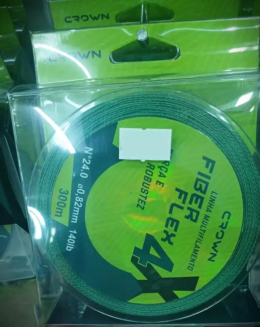 LINHA MULTIFILAMENTO FIBER FLEX 4X 0,82MM 140LB 300M