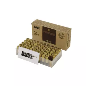 MUNIÇÃO FIOCCHI BLACK MAMBA .45 FMJTC 185GR 50un