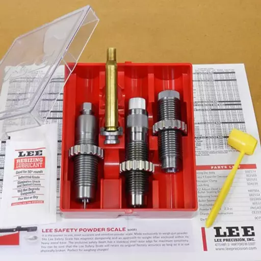 DIES LEE 3 PEÇAS + SHELL HOLDER - CONJUNTO DE MATRIZES - LEE PRECISION
