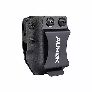 PORTA CARREGADOR VELADO AUROK KYDEX 9MM/.40 BIFILAR PRETO