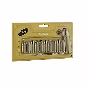 MUNIÇÃO CBC .38 EXPO GOLD HEX 124GR 10un