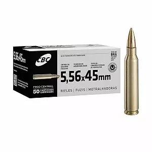 MUNIÇÃO CBC 5.56MM SS109 62GR 50un