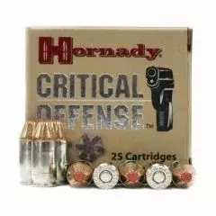 MUNIÇÃO HORNADY .380 FTX 90GR CRITICAL DEFENSE 25un