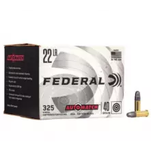 MUNIÇÃO FEDERAL .22 LR CHAMPION AUTOMATCH 40GR LRN 325un