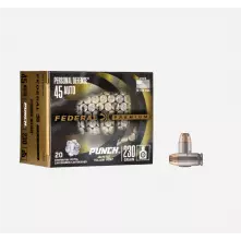MUNIÇÃO FEDERAL .45 JHP 230GR 20un