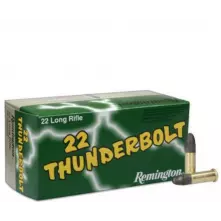 MUNIÇÃO REMINGTON .22 LR HV THUNDERBOLT 40GR RN 50un