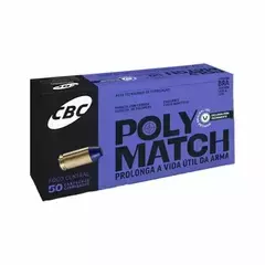 MUNIÇÃO CBC .38 TPC POLYMATCH 124GR 50un