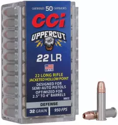 MUNIÇÃO CCI .22LR UPPERCUT 32GR PLATED HP CX 50