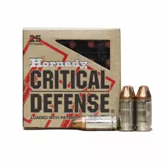 MUNIÇÃO HORNADY 9MM 115GR CRITICAL DEFENSE 25un
