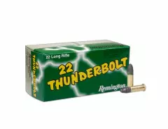 MUNIÇÃO REMINGTON .22LR HV THUNDERBOLT 40GR 50un
