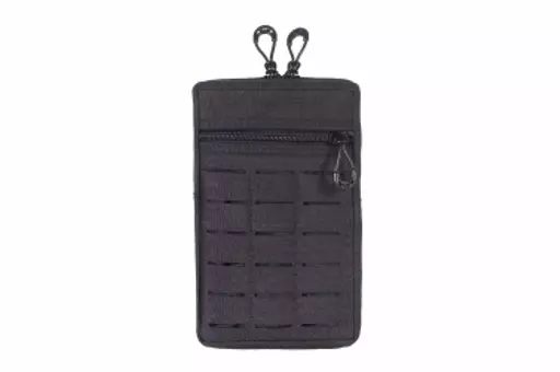 BOLSO VERTICAL 2 ZIP LASER CUT PRETO - WARFARE