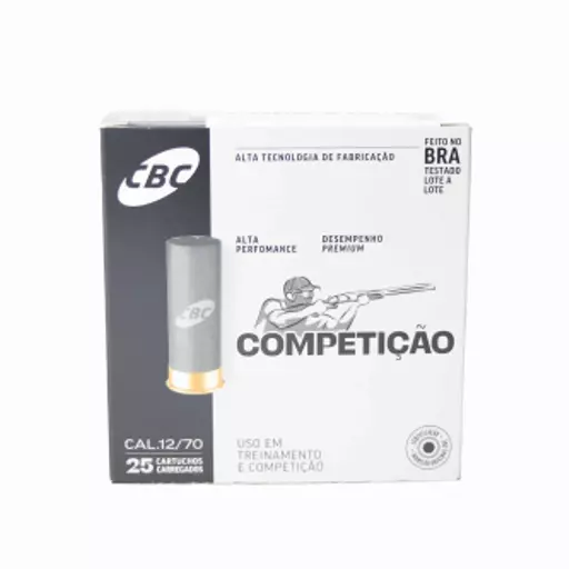 MUNIÇÃO CBC 12GA F-150 CHUMBO 7