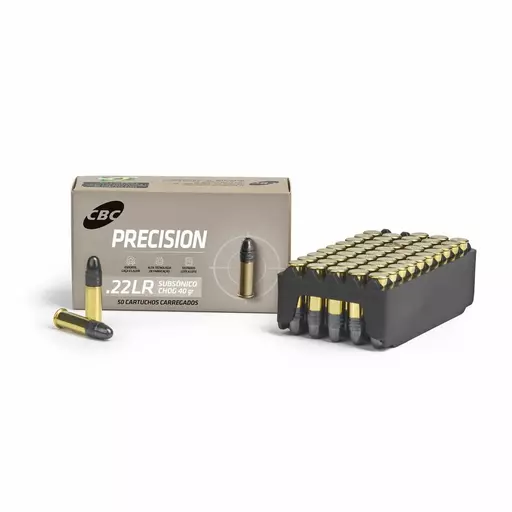 MUNIÇÃO CBC .22 LR CHOG 40GR SUBSONICO PRECISION