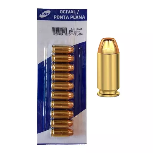 MUNIÇÃO CBC .40 ETPP 180GR 10un