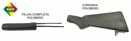 CONJUNTO DE CORONHA E TELHA COMPLETA EM POLÍMERO PARA BOITO PUMP CALIBRE 12