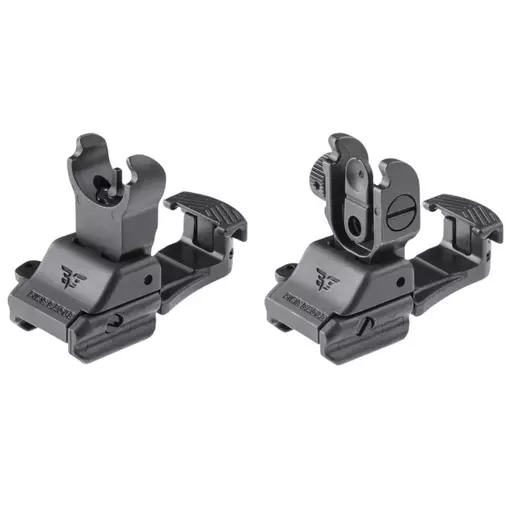 CONJUNTO DE MIRA AJUSTÁVEL FIRE EAGLE EM AÇO INOX PARA TRILHO PICATINNY AR15 M16 T4 M4