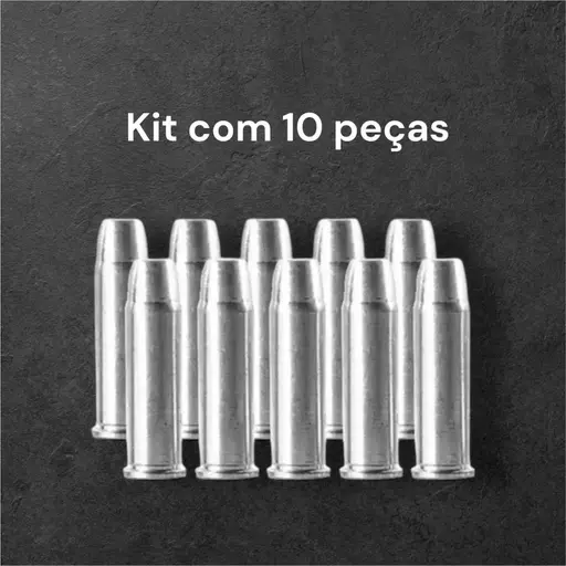 MUNIÇÃO DE MANEJO INERTE 44 MAGNUM SNAP CAPS MBT ALUMÍNIO 10un