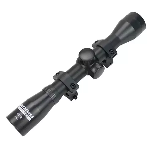 LUNETA ROSSI 4X32 SPORT COM SUPORTE MOUNT 3/8 PARA TRILHOS 11MM
