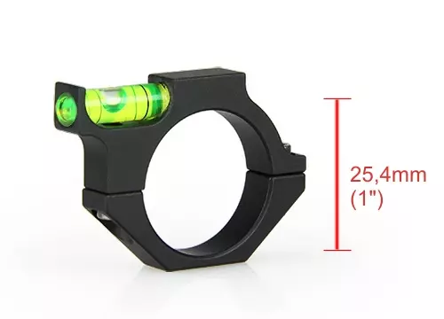 NIVEL BOLHA PARA LUNETA COM TUBO DE 25,4mm (1")