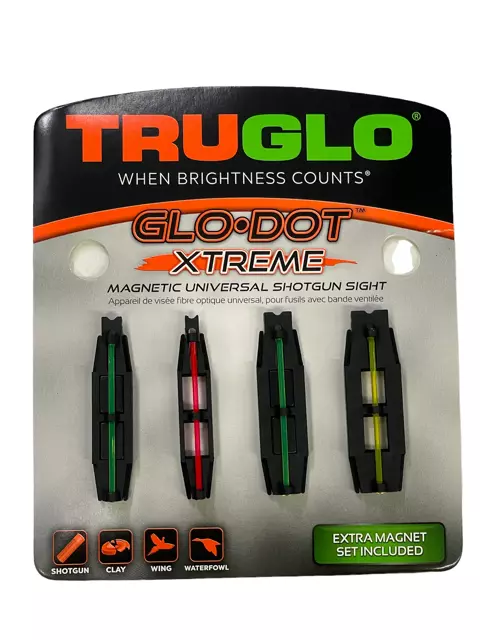 MASSA DE MIRA FIBRA OPTICA TRUGLO GLO.DOT MAGNÉTICA PARA ESPINGARDA