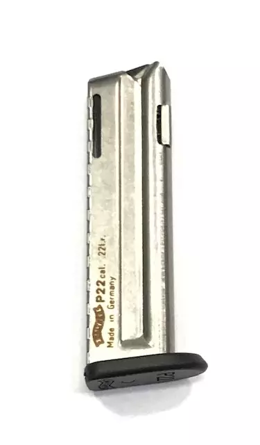 CARREGADOR ORIGINAL WALTHER P22 TARGET .22LR 10 TIROS