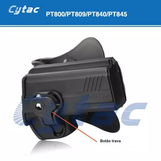 COLDRE ROTATIVO CYTAC POLÍMERO - TAURUS 809, 840 E SIMILARES - DESTRO - SISTEMA PADDLE