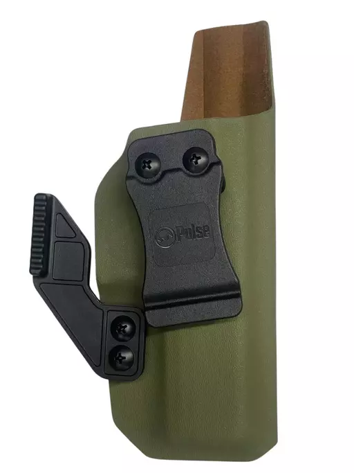 COLDRE KYDEX PREMIUM PULSE TAURUS G2C E G3C IWB VELADO DESTRO VERDE