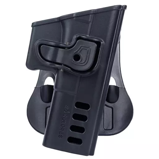 COLDRE PARA GLOCK G17/G19/G21/G22 GEN5 ROTATIVO COM TRAVA DESTRO