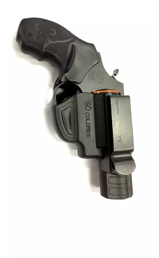 COLDRE UNIVERSAL EM POLIMERO EMBORRACHADO VELADO (INTERNO) PARA REVOLVER 5 TIROS 2" SOCOLDRES