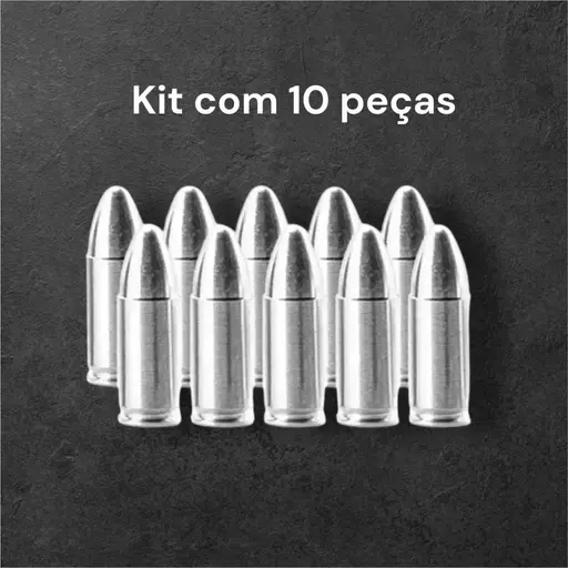 MUNIÇÃO MANEJO INERTE 9MM SNAP CAPS MBT ALUMÍNIO 10un