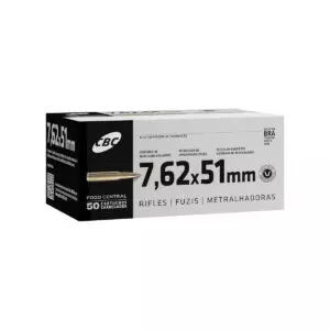 MUNIÇÃO CBC 7.62MM COMUM 50un