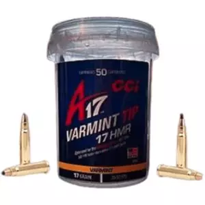 MUNIÇÃO CCI .17 HMR VARMINT TIP 17GR 50un