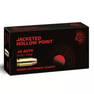 MUNIÇÃO GECO .45 JHP 230GR