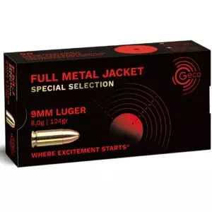 MUNIÇÃO GECO 9MM FMJ 124GR