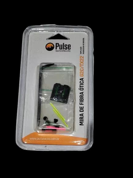 CONJUNTO DE MIRA DE FIBRA ÓPTICA PULSE PARA PISTOLAS TAURUS G2C / TX22