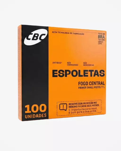 ESPOLETA CBC 1½ SMALL PISTOL 100un