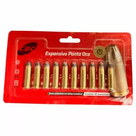MUNIÇÃO CBC .38 SPL EXPO +P+ 125GR 10un